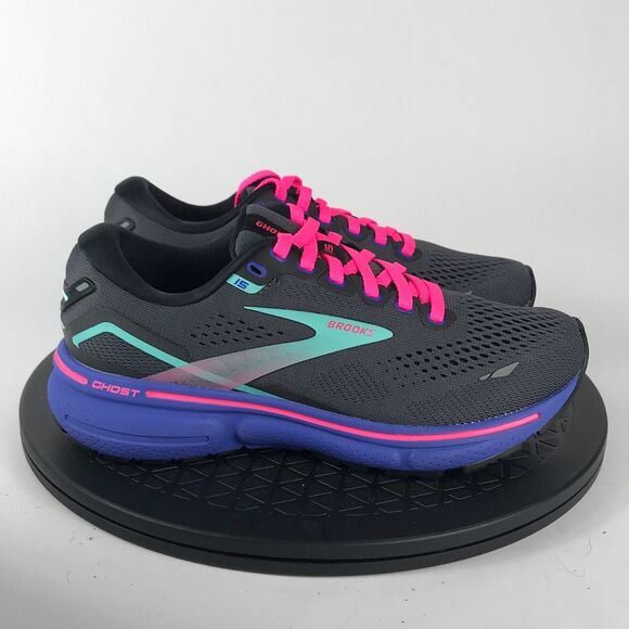 Brooks Ghost 15 Black/Purple Running Shoes 1203801B079 Women’s Size 5.5 - Picture 4 of 12